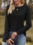 Casual Plain Regular Fit T-Shirt