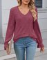 Casual Regular Fit V Neck T-Shirt