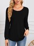 Regular Fit Crew Neck Casual Plain T-Shirt