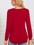 Regular Fit Crew Neck Casual Plain T-Shirt