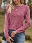 Casual Plain Regular Fit T-Shirt