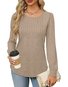 Regular Fit Crew Neck Casual Plain T-Shirt