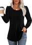 Regular Fit Crew Neck Casual Plain T-Shirt