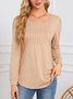 Regular Fit Crew Neck Casual Plain T-Shirt