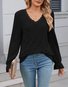 Casual Regular Fit V Neck T-Shirt