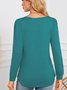 Regular Fit Crew Neck Casual Plain T-Shirt