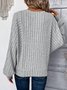 Loose Crew Neck Plain Casual T-Shirt