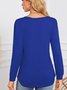 Regular Fit Crew Neck Casual Plain T-Shirt