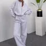 Casual Loose Sweetheart Neckline Plain Two-Piece Set
