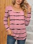 Ethnic Square Neck Regular Fit Casual T-Shirt