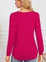 Regular Fit Crew Neck Casual Plain T-Shirt