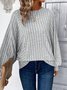 Loose Crew Neck Plain Casual T-Shirt