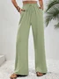 Casual Plain Sweatpants & Joggers