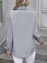 Vintage Regular Fit Plain Shawl Collar Shirt