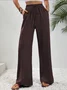 Casual Plain Sweatpants & Joggers