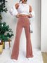 Casual Plain Regular Fit Pants