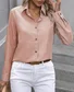 Vintage Regular Fit Plain Shawl Collar Shirt