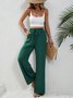 Casual Plain Sweatpants & Joggers