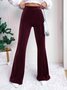 Casual Plain Regular Fit Pants