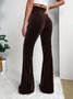 Casual Plain Regular Fit Pants