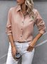 Vintage Regular Fit Plain Shawl Collar Shirt