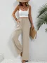 Casual Plain Sweatpants & Joggers