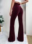 Casual Plain Regular Fit Pants