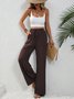 Casual Plain Sweatpants & Joggers