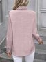 Vintage Regular Fit Plain Shawl Collar Shirt