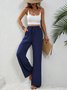 Casual Plain Sweatpants & Joggers