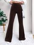 Casual Plain Regular Fit Pants