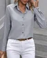 Vintage Regular Fit Plain Shawl Collar Shirt