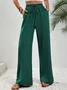Casual Plain Sweatpants & Joggers
