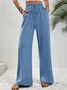 Casual Plain Sweatpants & Joggers