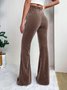Casual Plain Regular Fit Pants