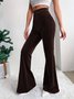 Casual Plain Regular Fit Pants
