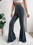Casual Plain Regular Fit Pants