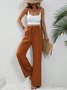 Casual Plain Sweatpants & Joggers