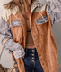 Hoodie Vintage Loose Multicolor Block Jacket