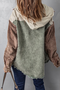 Hoodie Vintage Loose Multicolor Block Jacket