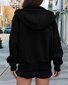 Hoodie Loose Plain Vintage Jacket