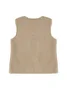 Plain Crew Neck Casual Loose Vest