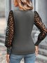 Casual Regular Fit Leopard T-Shirt