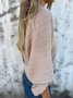 Casual Dolman Sleeve Plain Loose Knit Top