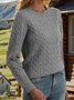 Crew Neck Casual Regular Fit Sweater