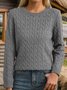 Crew Neck Casual Regular Fit Sweater