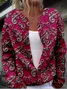 Loose Crew Neck Vintage Knitted Cardigan