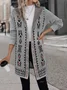 Ethnic Casual Hoodie Loose Cardigan