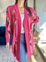 Random Print Casual Loose Others Cardigan