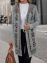 Ethnic Casual Hoodie Loose Cardigan